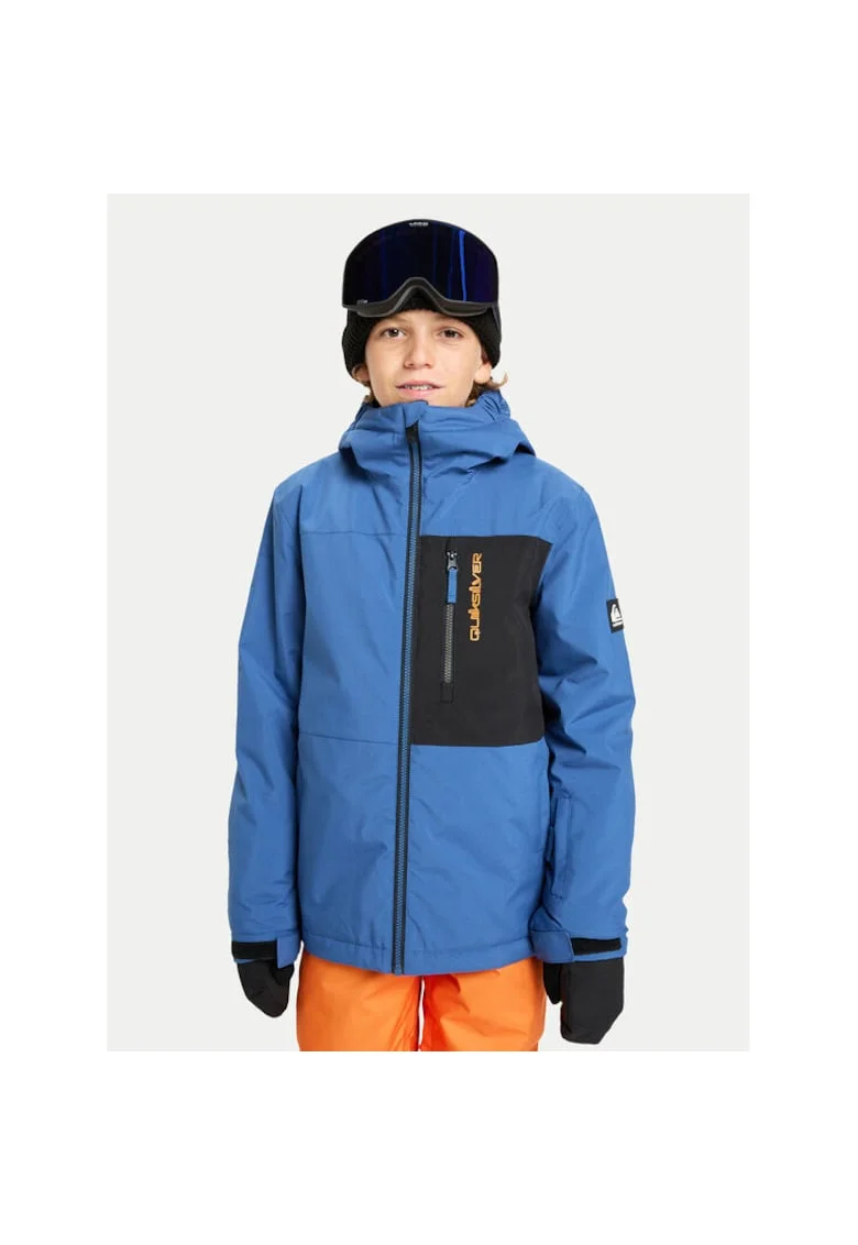 Geaca de snowboard copii,  poliester, albastru