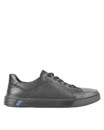 Pantofi sport, barbati,  RE929-12 negru, piele naturala, Negru