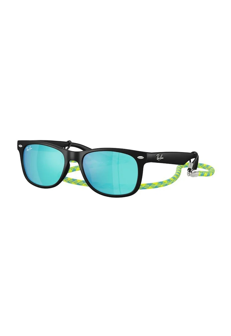 Ochelari de soare wayfarer cu lentile oglinda New, Negru