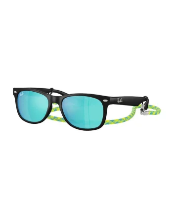Ochelari de soare wayfarer cu lentile oglinda New, Negru