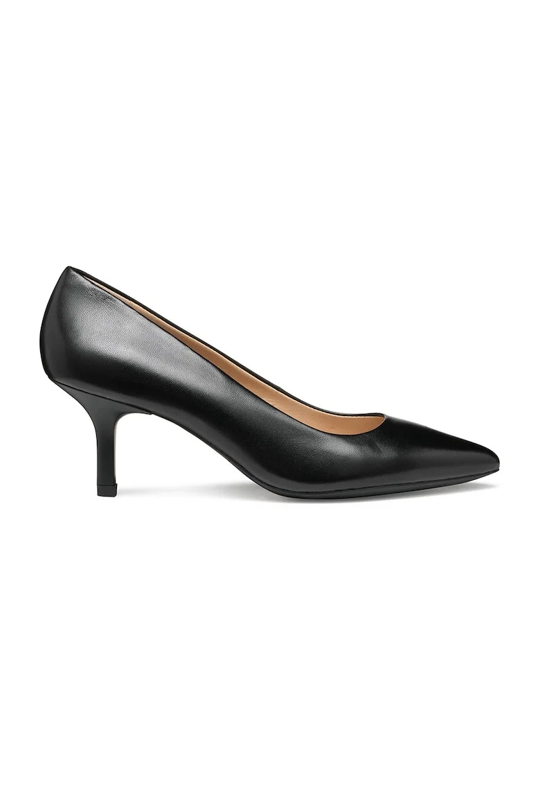 Pantofi din piele cu toc stiletto Kleopy, Negru