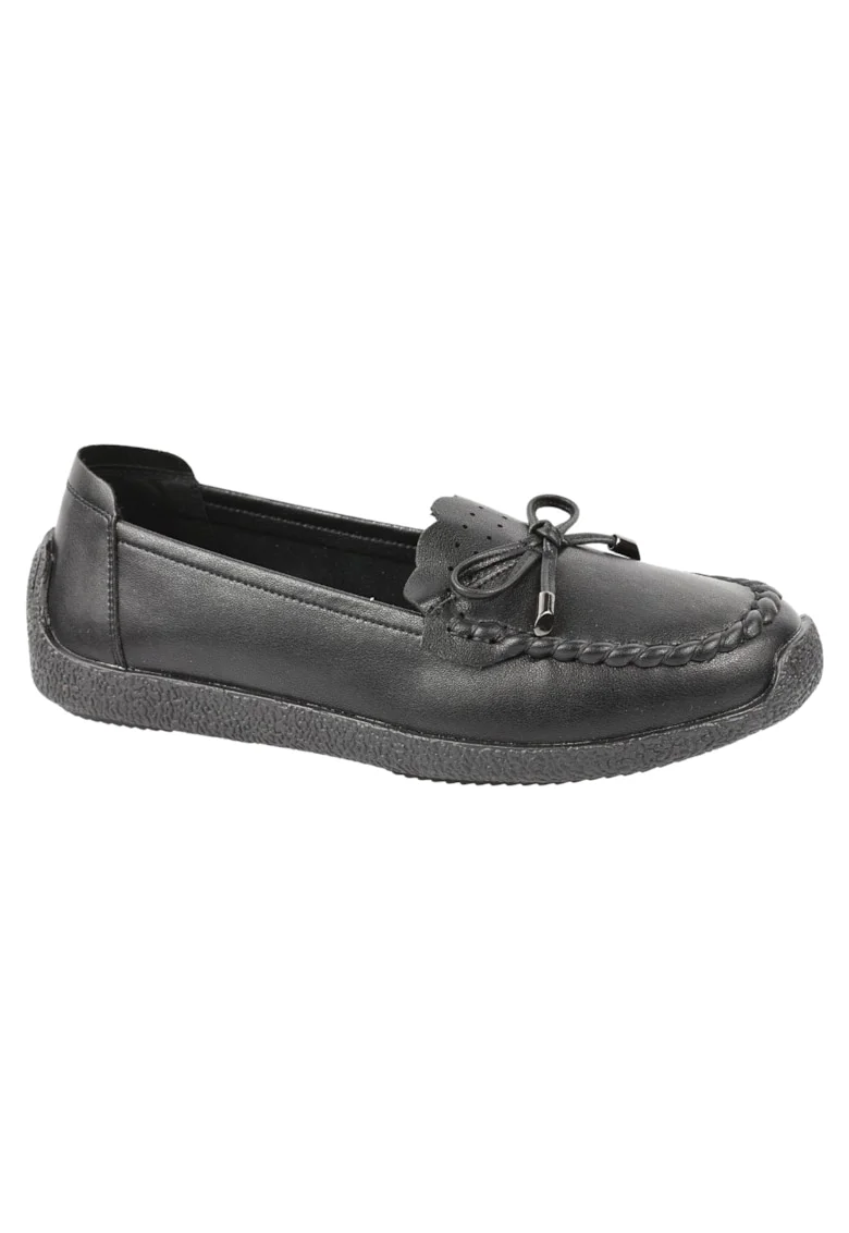 Pantofi casual, dama, FORMAZIONE, GA 2315 negru, piele naturala, Negru