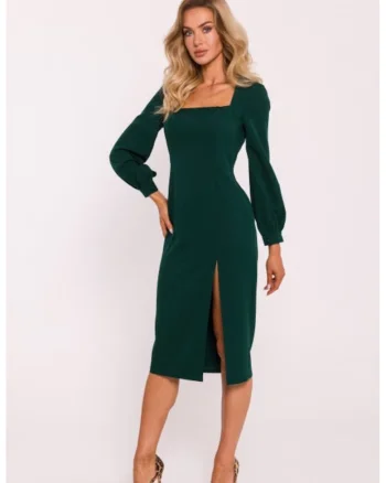 Rochie cu slit inalt pe picior