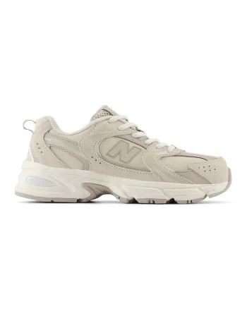 Pantofi sport 530 Bungee cu straturi exterioare din piele intoarsa, Bej deschis