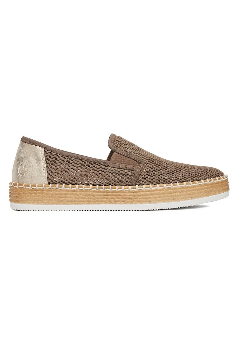 Pantofi dama,  espadrile, gri, textil, piele naturala