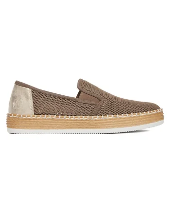 Pantofi dama,  espadrile, gri, textil, piele naturala