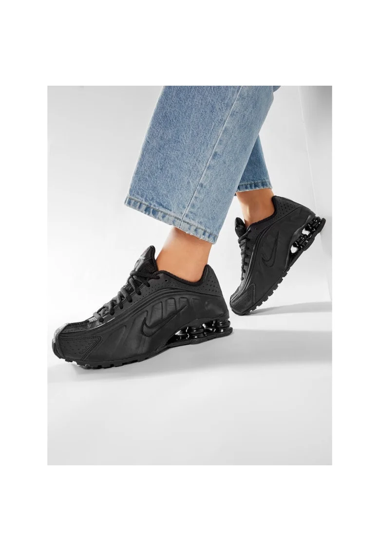 Pantofi sport dama  Shox R4, negru, tesatura, set de adidasi,