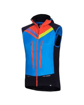 Men's ski-touring hybrid vest Polartec® Alpha® VHAN 2, Negru/Albastru