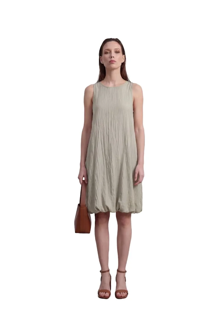Rochie Mini,  Lejer, Verde Salvie, 100% Lyocell