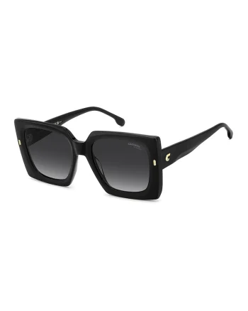 Ochelari de soare patrati cu lentile in degrade, Auriu/Negru