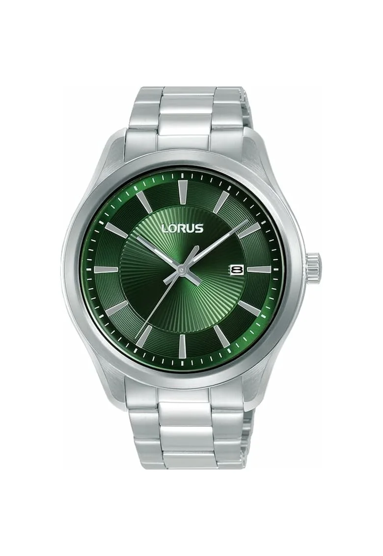 Ceas barbatesc  RH929RX9 verde argintiu, bratara din otel inoxidabil, mecanism quartz