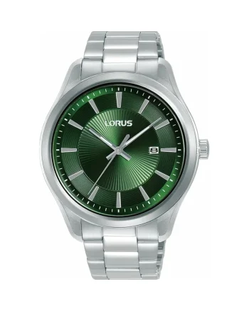 Ceas barbatesc  RH929RX9 verde argintiu, bratara din otel inoxidabil, mecanism quartz