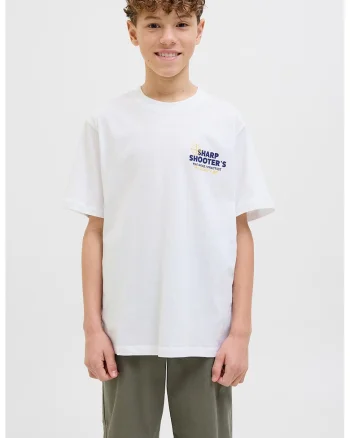 Tricou cu imprimeu pe spate, Alb/Albastru inchis