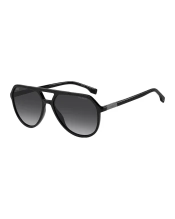 Ochelari de soare aviator cu logo, Negru