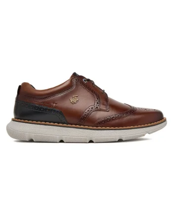 Mocasini barbati,  piele naturala, maro, varf rotund,