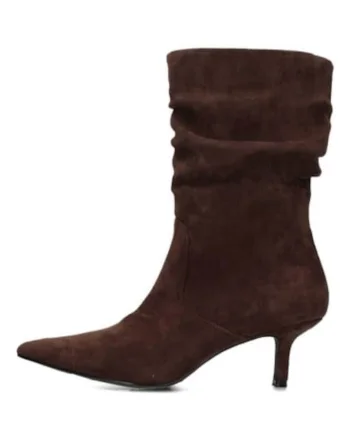 Botine din piele intoarsa ecologica Ellie