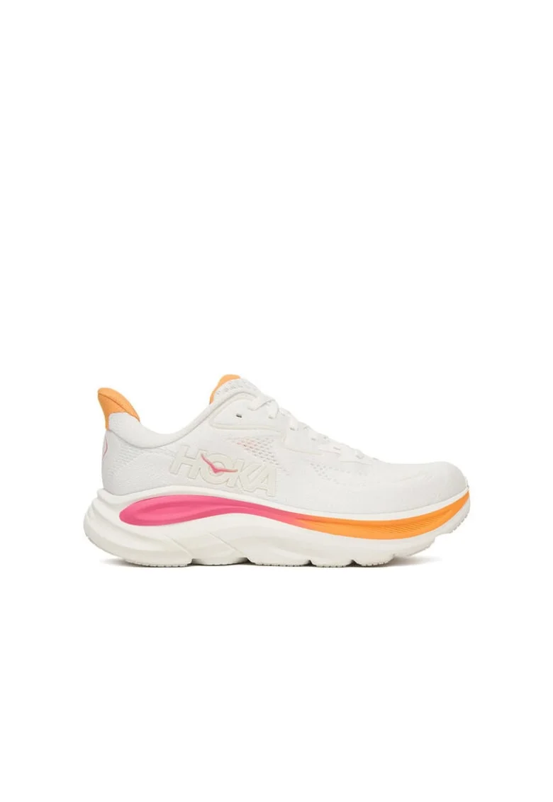 Pantofi sport dama  Clifton 10, alb/roz electric, tesatura