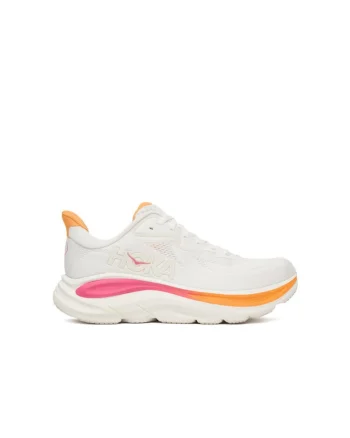 Pantofi sport dama  Clifton 10, alb/roz electric, tesatura