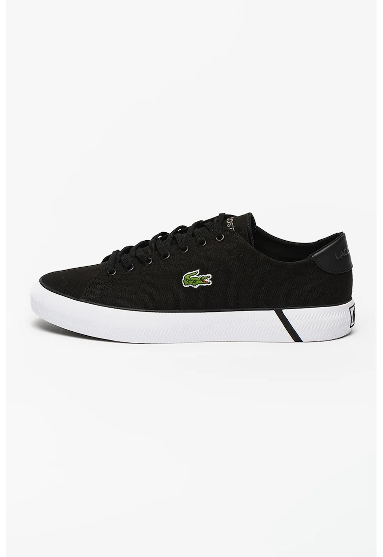 Pantofi sport cu logo brodat Gripshot, Alb/Negru