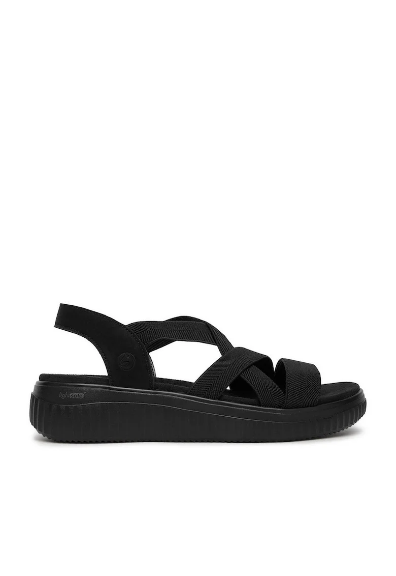 Sandale dama  negru, piele,