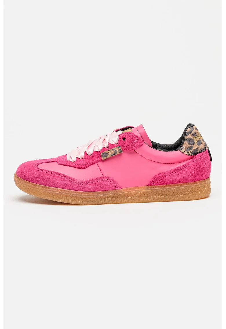 Pantofi sport Emporia low-cut, Fucsia/Roz aprins/Maro deschis