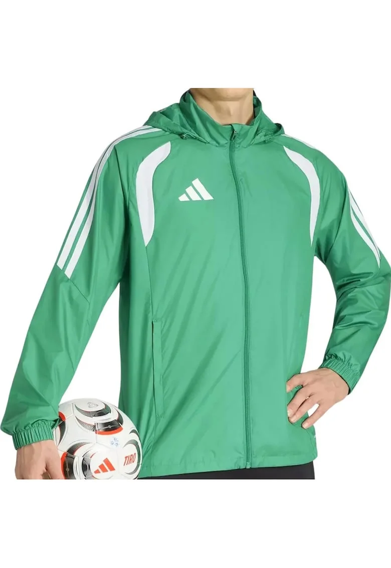 Jacheta de antrenament cu gluga  Tiro 26 Windbreaker, Verde