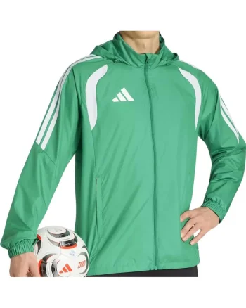 Jacheta de antrenament cu gluga  Tiro 26 Windbreaker, Verde