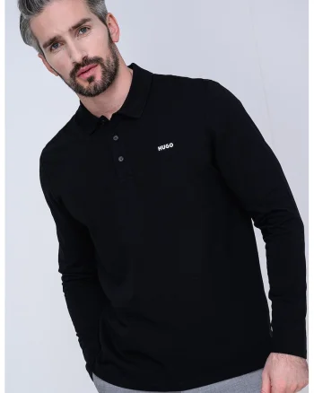 Bluza din bumbac cu logo discret, Alb/Negru