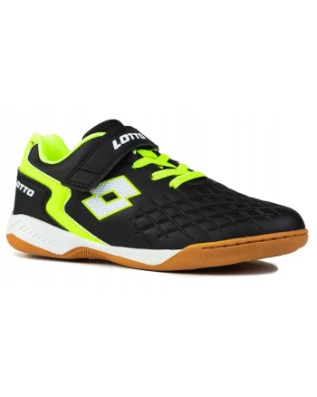 Pantofi copii  DASHER K, negru, verde, alb, maro, material sintetic, cauciuc antiderapant,