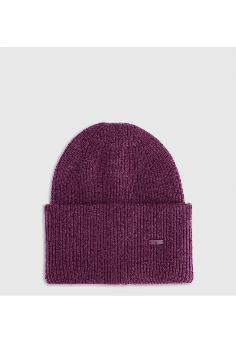Caciula beanie unisex  violet, poliester, dimensiune universala