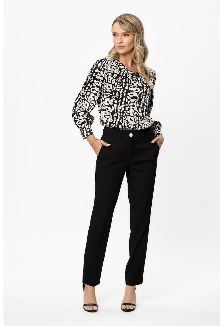 Pantaloni slim-fit Daria, Negru