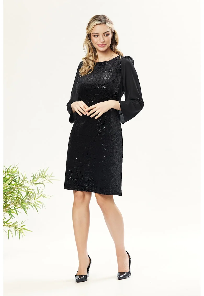 Rochie mini cu paiete, Negru