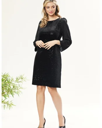 Rochie mini cu paiete, Negru