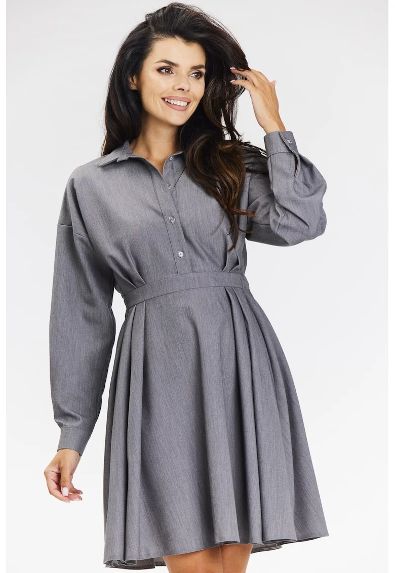 Rochie dama  poliester, A668 - Gri -