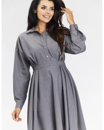 Rochie dama  poliester, A668 - Gri -