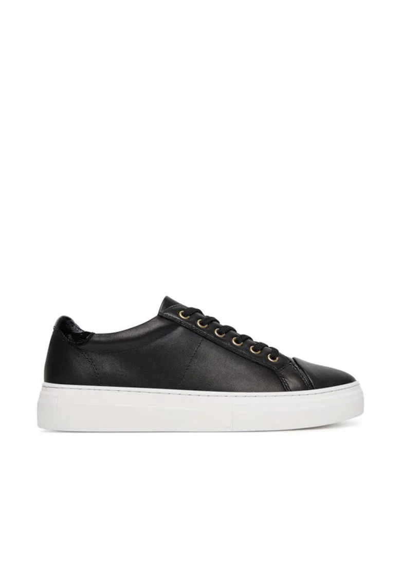 Tenisi dama 305249807,  Piele naturala, Negru, Negru