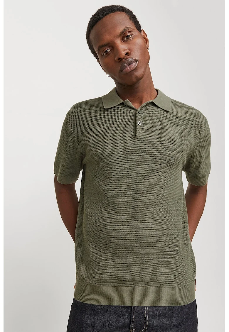 Tricou polo de bumbac, Kaki