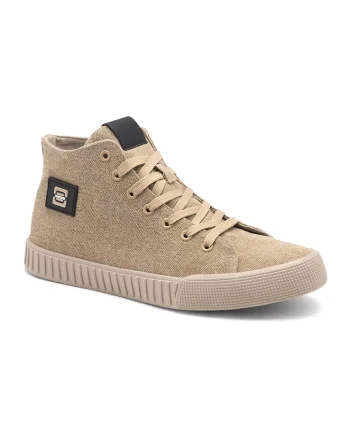 Pantofi sport cu logo aplicat Canvas, Maro nisip