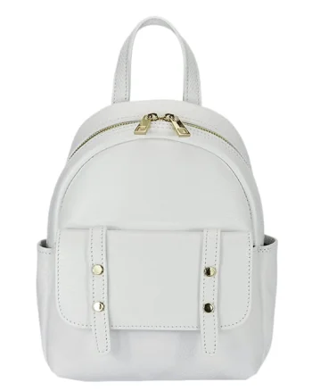 Rucsac alb din piele naturala 2079 127