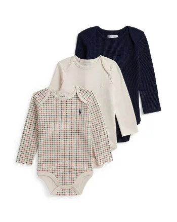 Polo Ralph Lauren body pentru copii din bumbac pachet de 3