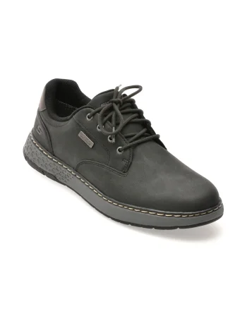 Pantofi sport SKECHERS negri, GARLAN, din piele ecologica