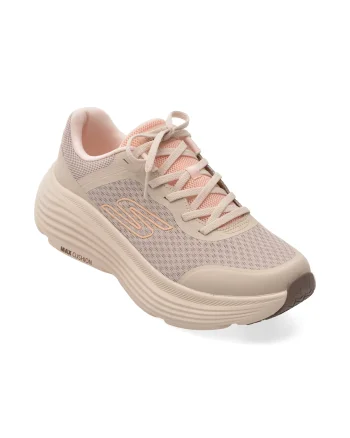 Pantofi sport SKECHERS nude, MAX CUSHIONING ENDEAVOUR, din material textil