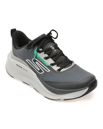 Pantofi sport SKECHERS gri, MAX RUN, din material textil