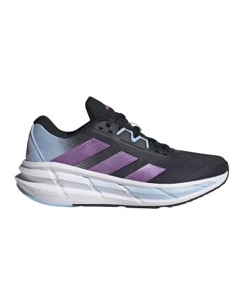 Pantofi Questar 3 pentru alergare, Negru/Ametist/Albastru deschis
