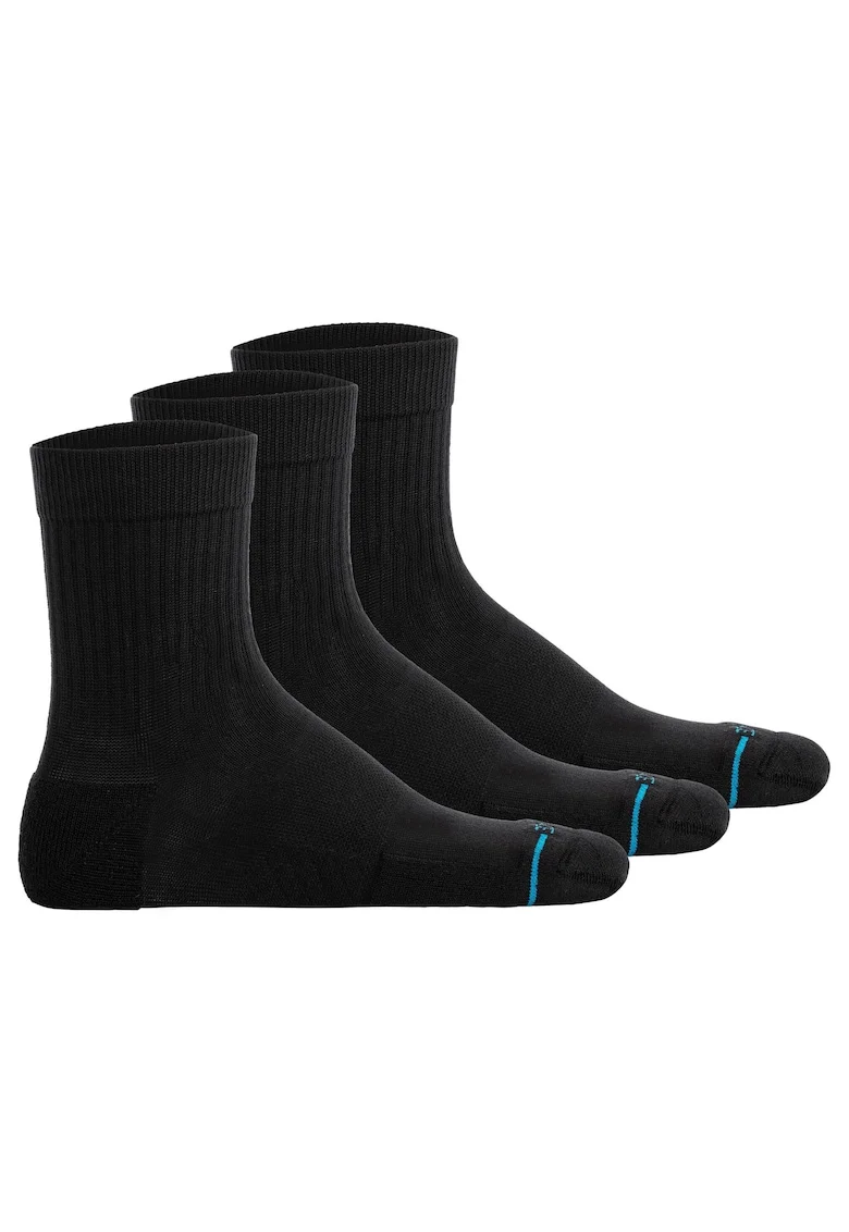 Set de sosete din amestec de bumbac - 3 perechi, Negru