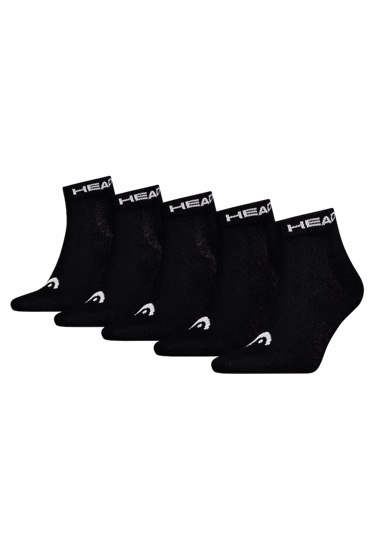 Set de sosete scurte unisex - 5 perechi, Negru