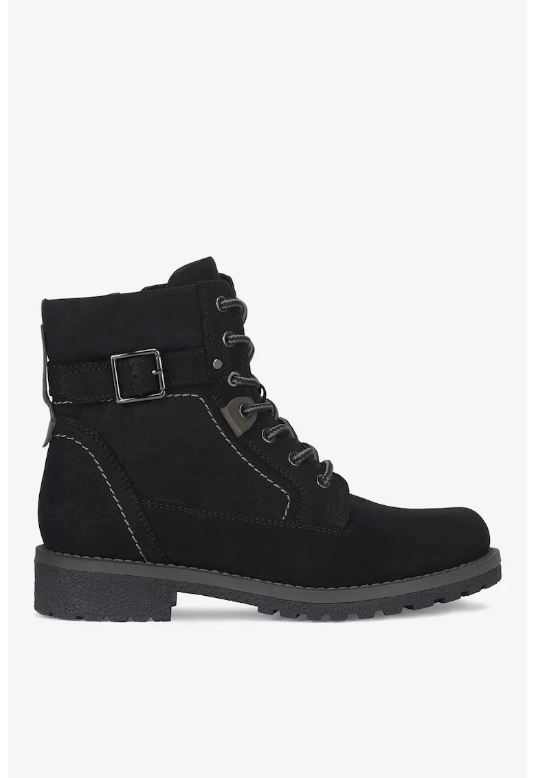 Ghete dama  5905588880707, Piele naturala, Negru, Negru