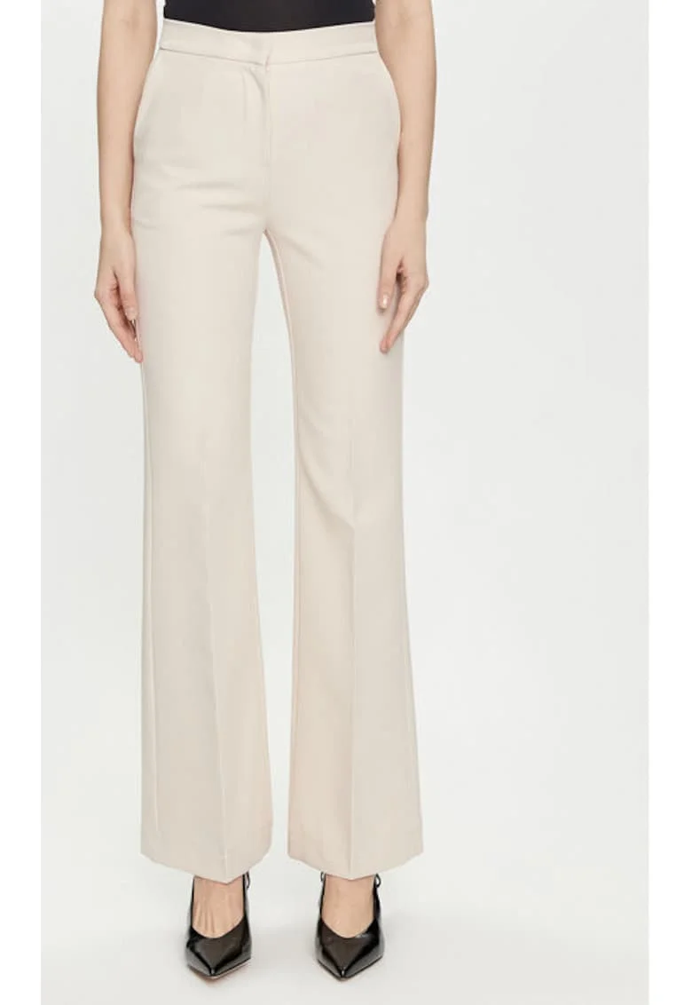 Pantaloni dama,  304139437, Poliester, S INTL, Bej