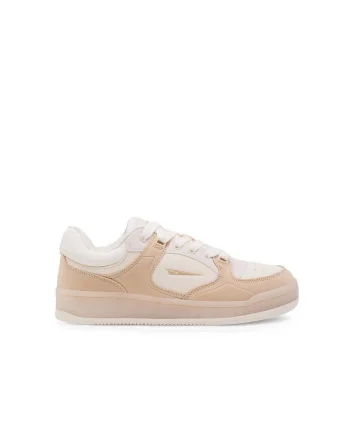 Pantofi sport dama,  590559, Piele ecologica, Bej,
