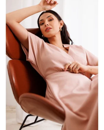 Rochie evazata - roz,